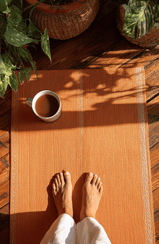 tapis de yoga calme et apaisant